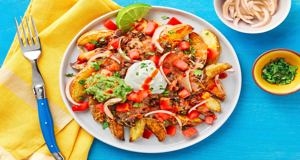 NachoRific Loaded Potato Wedges Recipe HelloFresh
