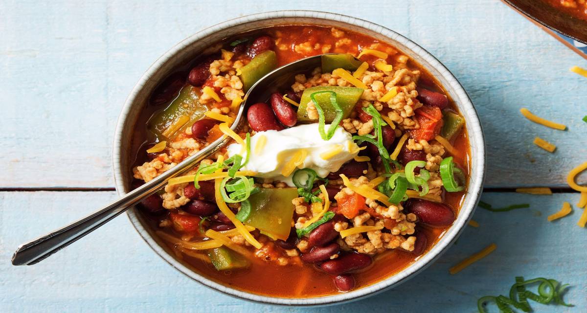 OnePan Hearty Pork Chili Recipe HelloFresh