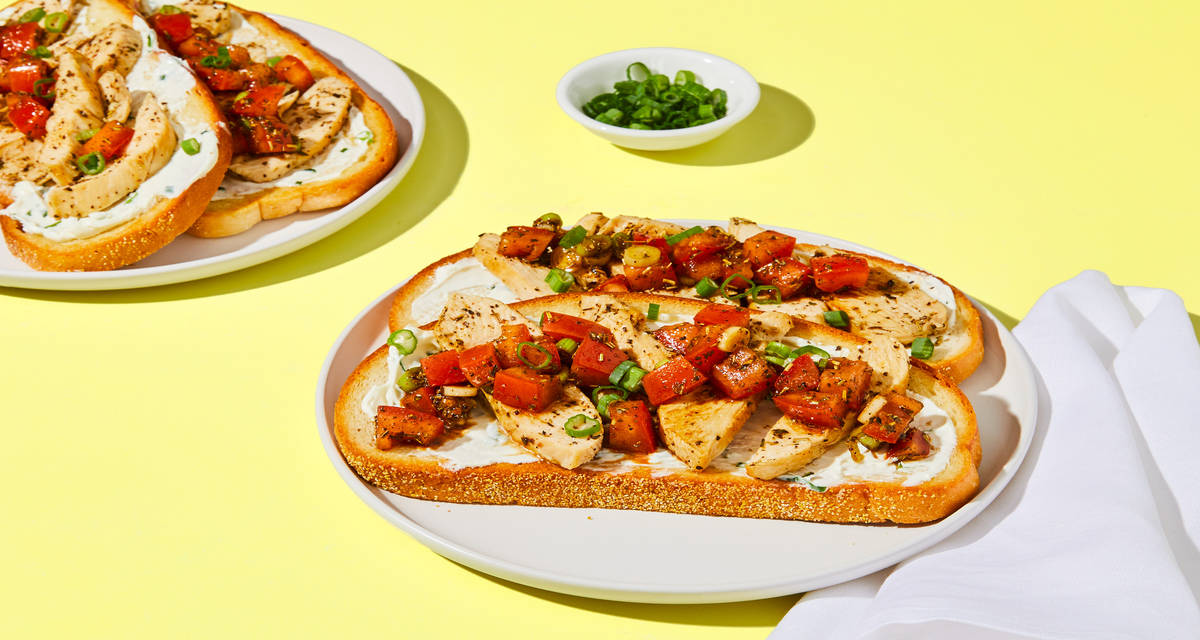 Open-Faced Tuscan-Spiced Chicken Sandos Recipe | HelloFresh