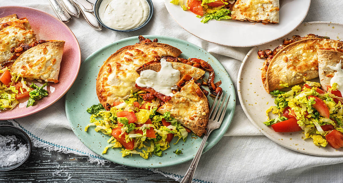 Quesadillas with Chicken & Peppers Recipe HelloFresh