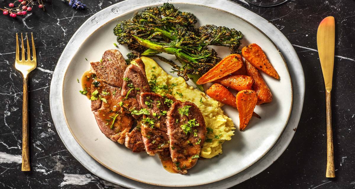 Lamb with Redcurrant Sauce and Mash Recipe HelloFresh