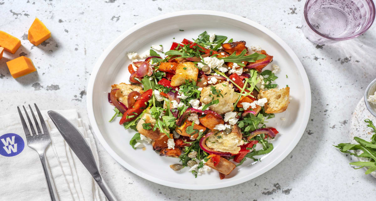 Panzanella Salad with Roasted Butternut and Pepper-image