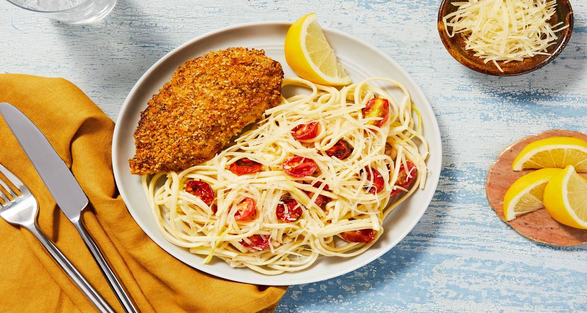 Chicken Parmesan with Linguine Recipe HelloFresh