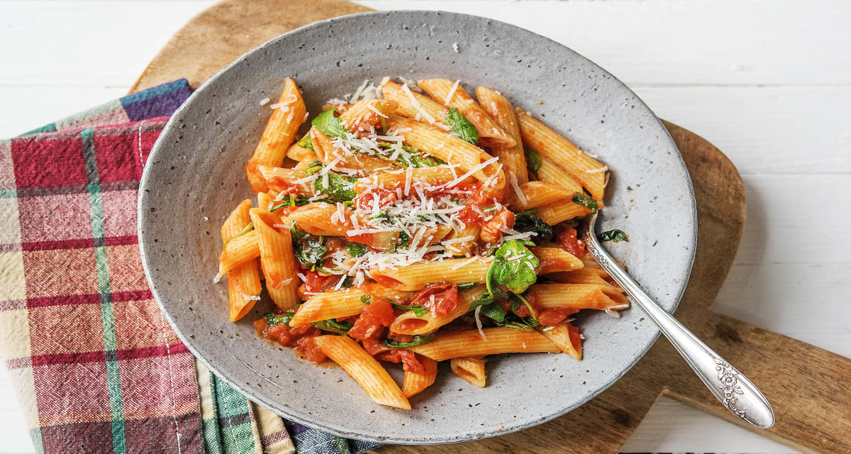Penne with Double-Smoked Bacon Recipe | HelloFresh