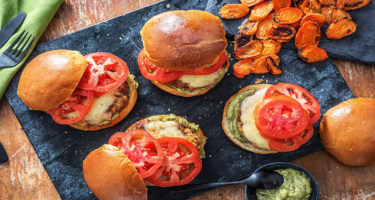 Pesto Turkey Burgers Recipe HelloFresh