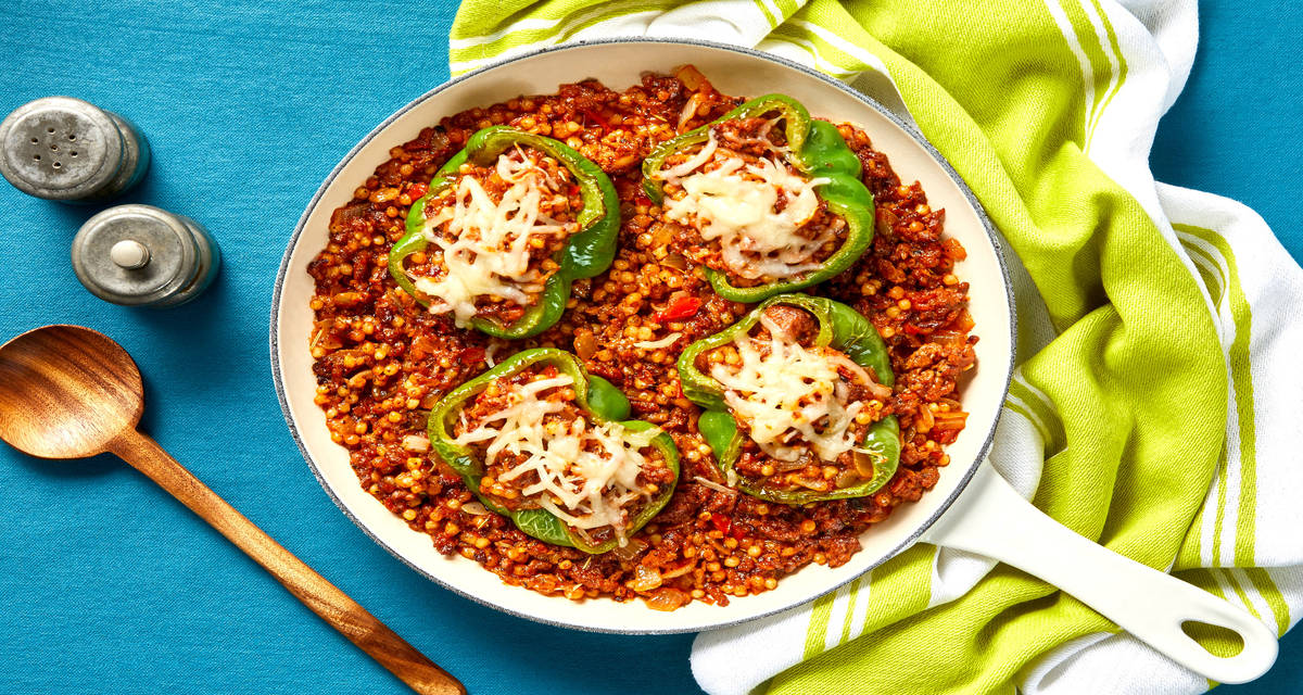 Plant-Based Protein Stuffed Peppers Protein that tastes like meat (without the meat)