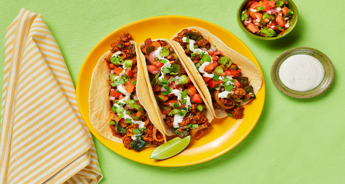 Pork & Poblano Tacos Recipe | HelloFresh