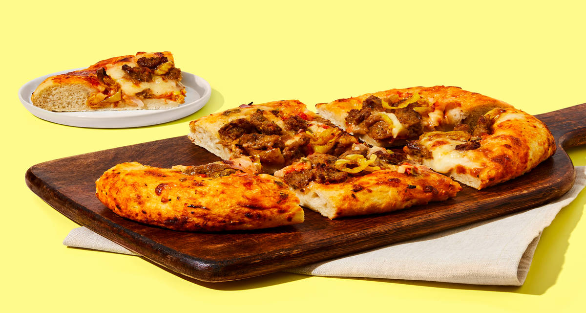 Pork Sausage & Pepper Focaccia Flatbread It doesn’t get much better than this. | 2 Servings