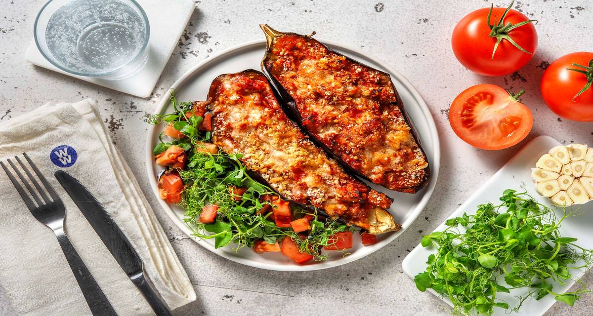 Pork Stuffed Aubergine Parmigiana Recipe HelloFresh