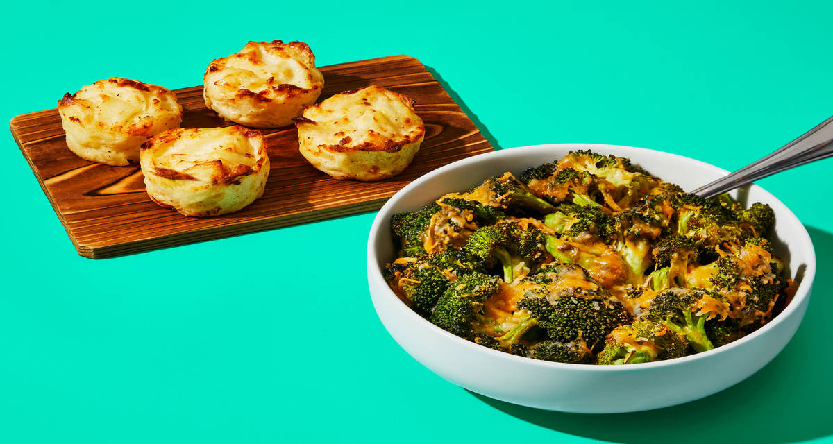 Potatoes Au Gratin & Cheesy Broccoli Dressed up veggies | 2-4 Servings