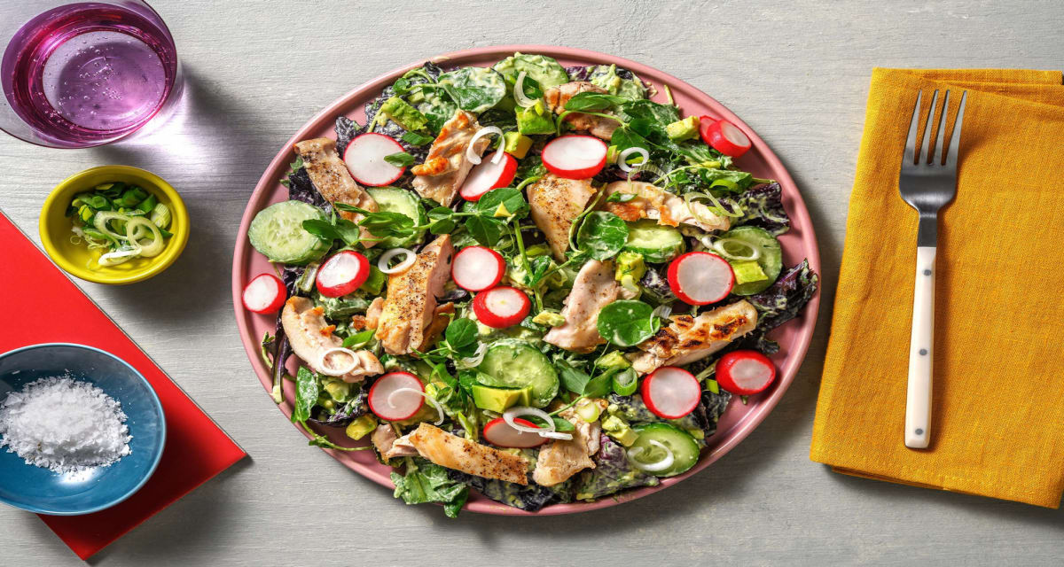 Green Goddess Chicken with Pickled Radishes-image