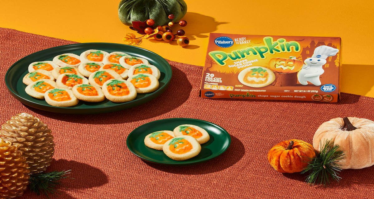 Pumpkin-Shaped Sugar Cookie Dough Autumnal vibes in cookie form.  | 20 Cookies