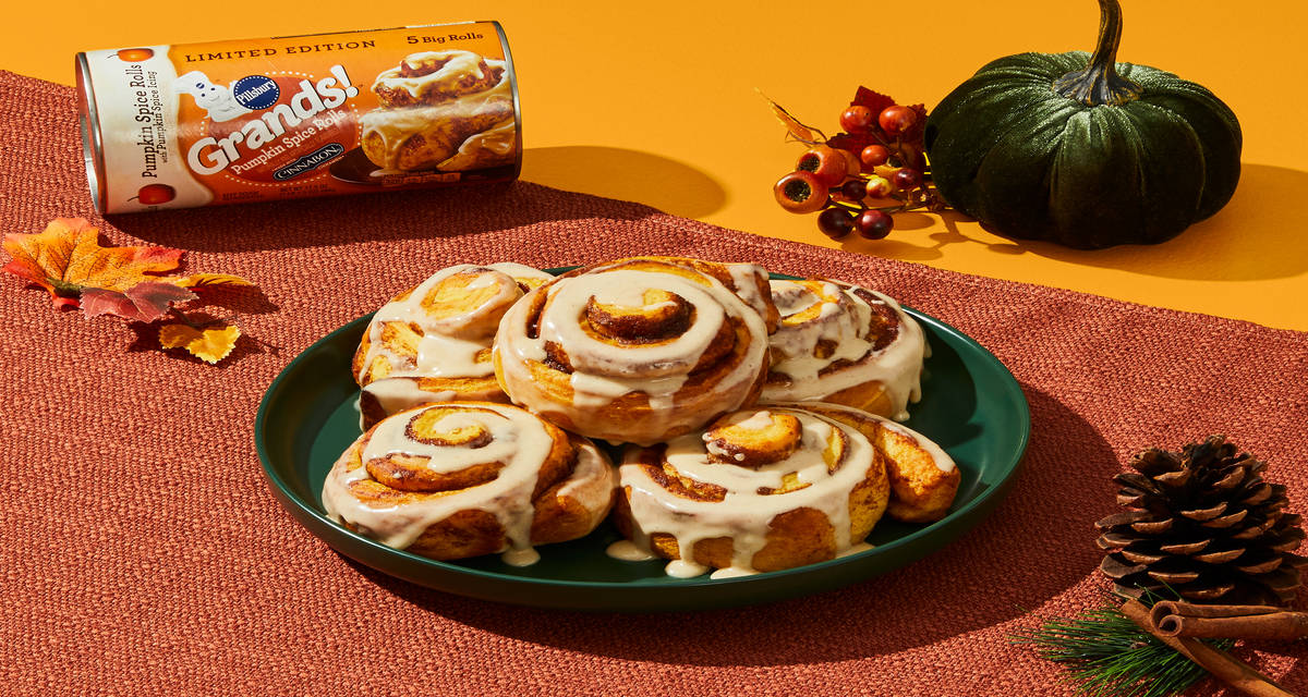 Pumpkin Spice Cinnamon Rolls Made with Cinnabon® Cinnamon. | 5 Servings