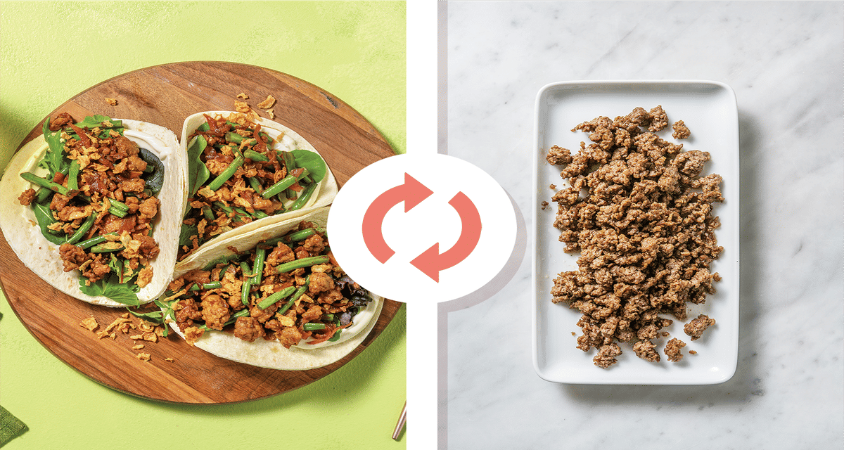 Quick Asian Caramelised Beef Tacos Recipe HelloFresh
