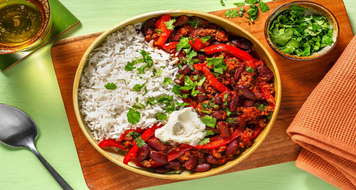Quick Beef & Bean Chilli Recipe HelloFresh