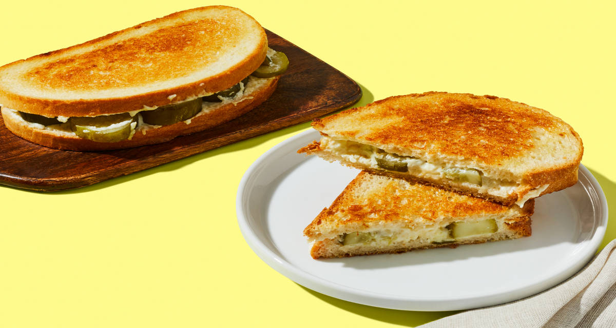Ranch Grilled Cheese with Dill Pickles It’s kind of a big dill! | 2 Servings