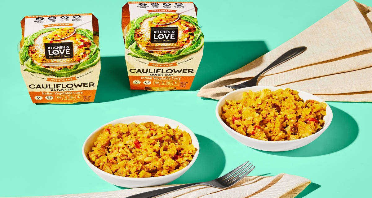 Curry Cauliflower Rice & Veggies Quick Cup Just grab and go! | 2 Servings