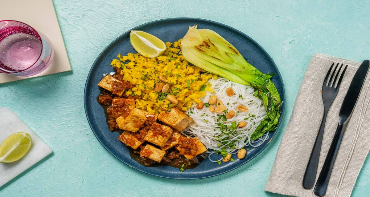 GlasnudelBowl mit Tofu in Aprikosensoße Rezept HelloFresh