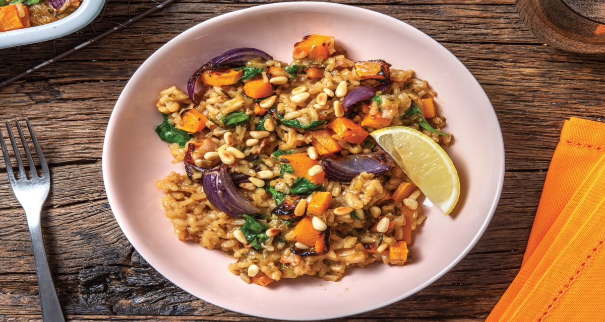 Roast Pumpkin & Bacon Risotto with Toasted Pine Nuts & Parsley-image