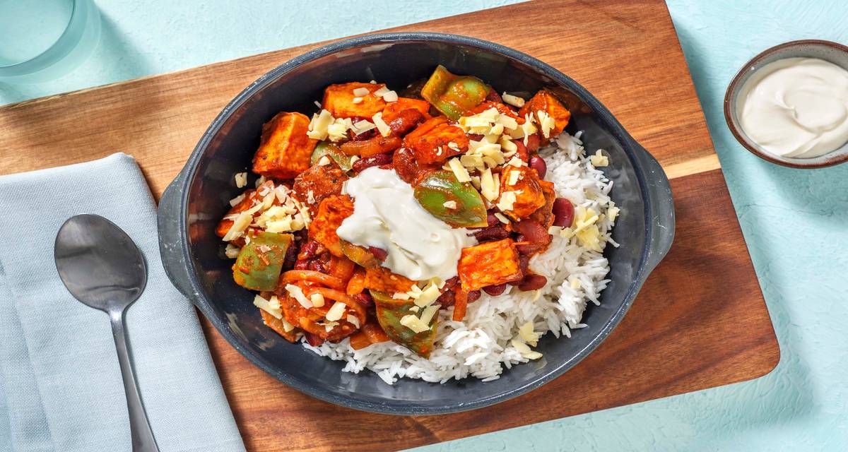 Roasted Sweet Potato and Kidney Bean Chilli Recipe HelloFresh