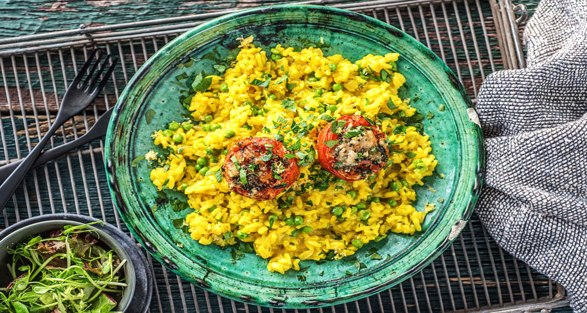 Saffron Risotto with Tomatoes Recipe HelloFresh