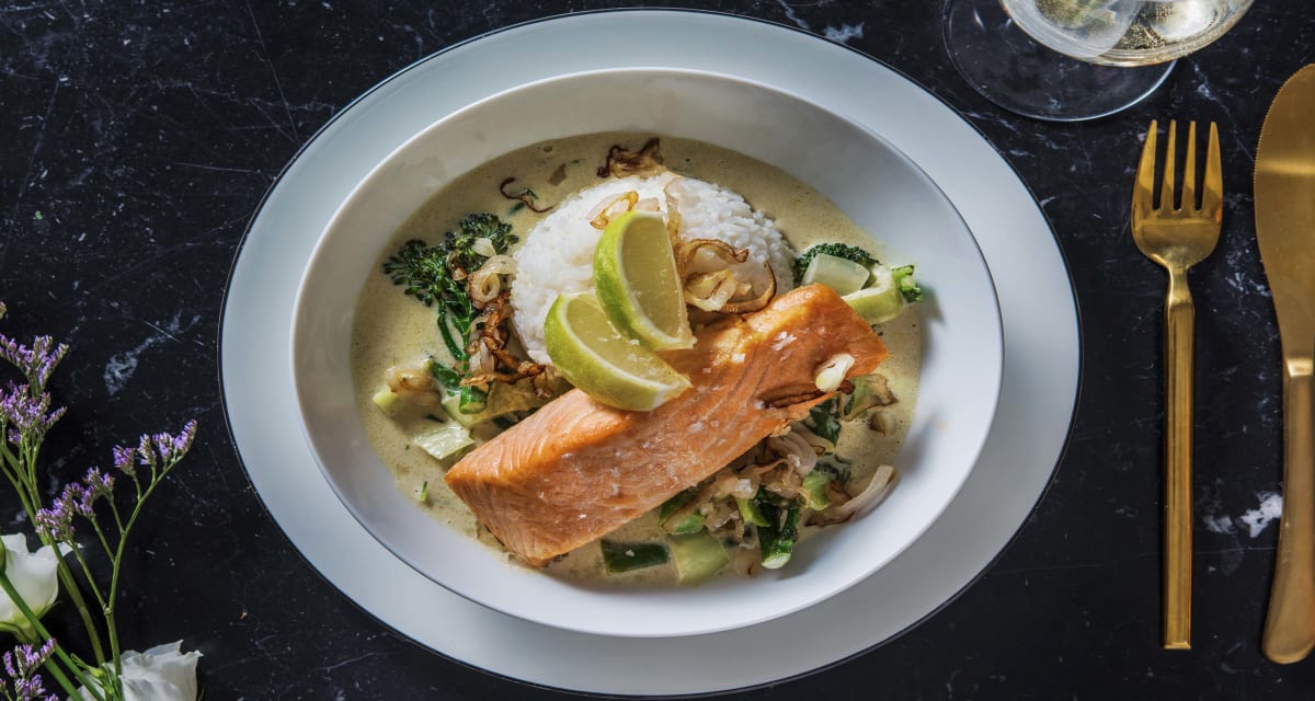 green thai salmon