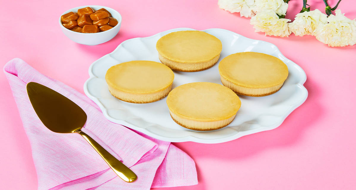 Salted Caramel Mascarpone Cheesecake A dessert-dream come true. | 4 Servings