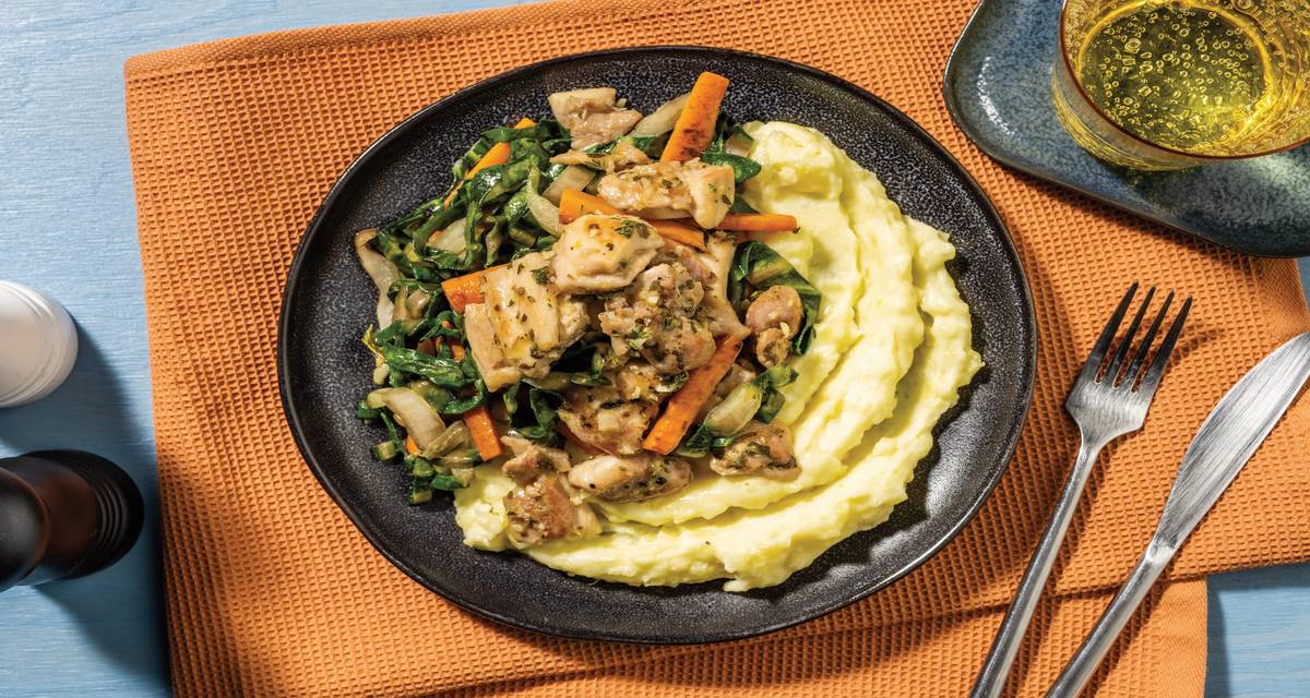 Saucy Lemon Herb Chicken Recipe HelloFresh