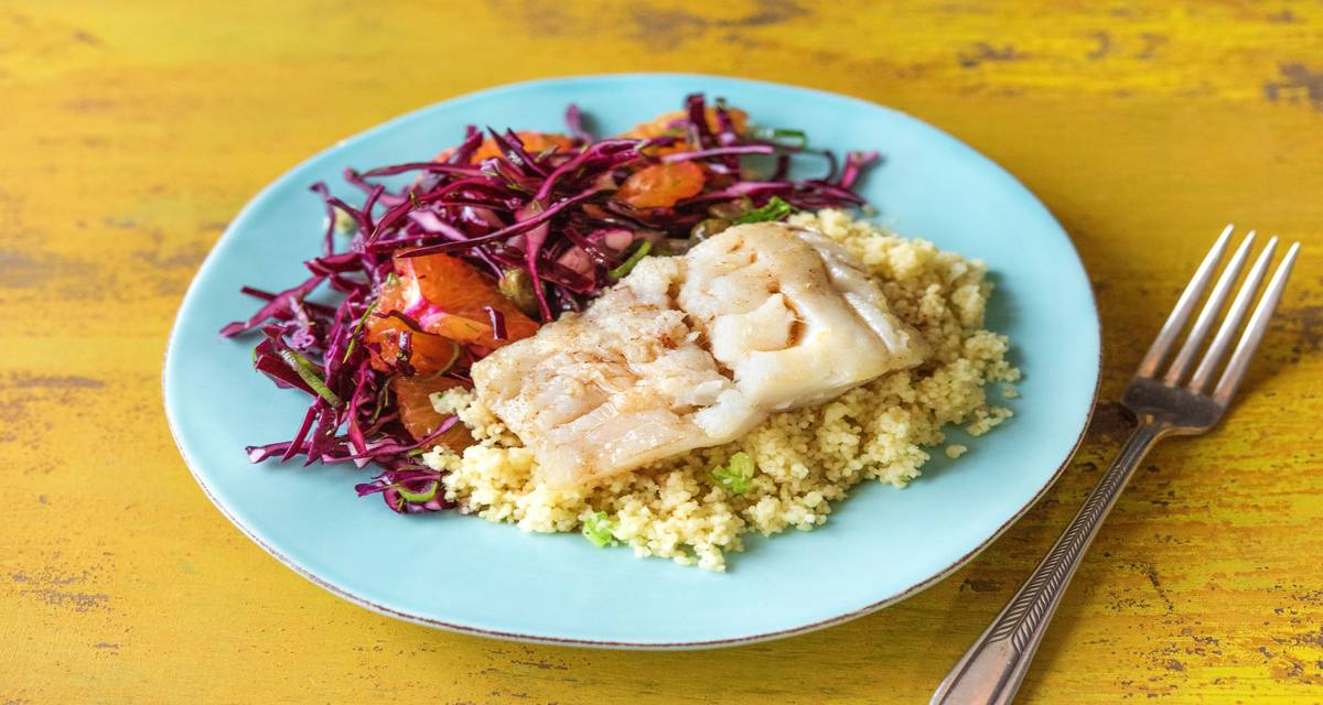 Catch of the Day Cod Over Couscous Recipe HelloFresh