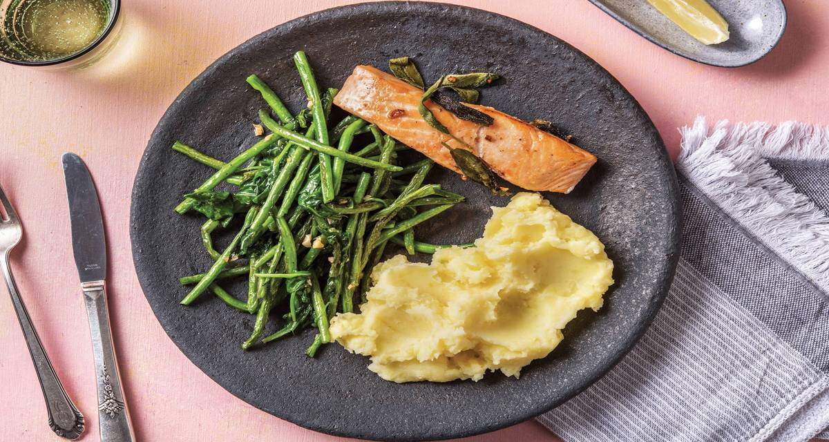 Seared Salmon & Sage Butter Recipe HelloFresh