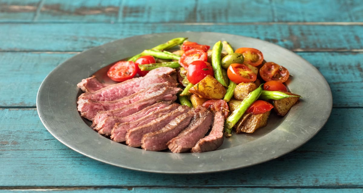 Seared Steak with Crispy Potato Salad Recipe | HelloFresh