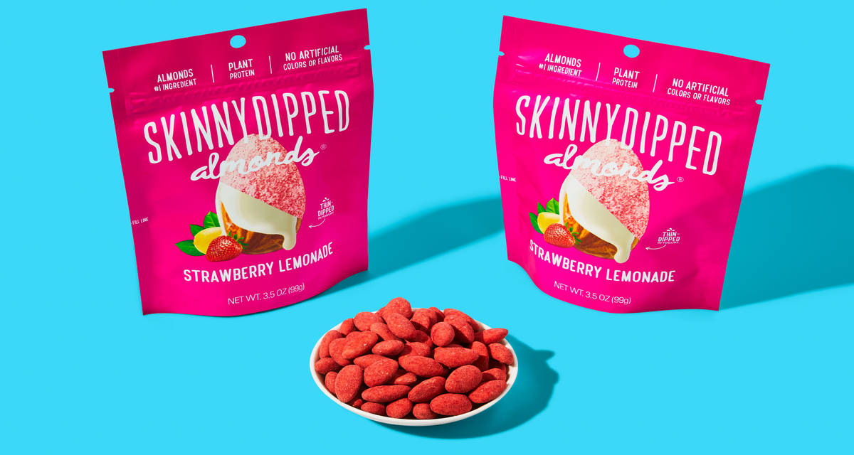 SkinnyDipped Strawberry Lemonade Almonds The skinny on nutty snacking. | 2 bags
