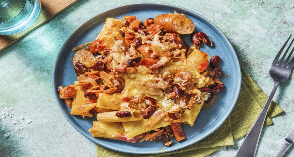 Smoky Banger Pasta Bake Recipe HelloFresh