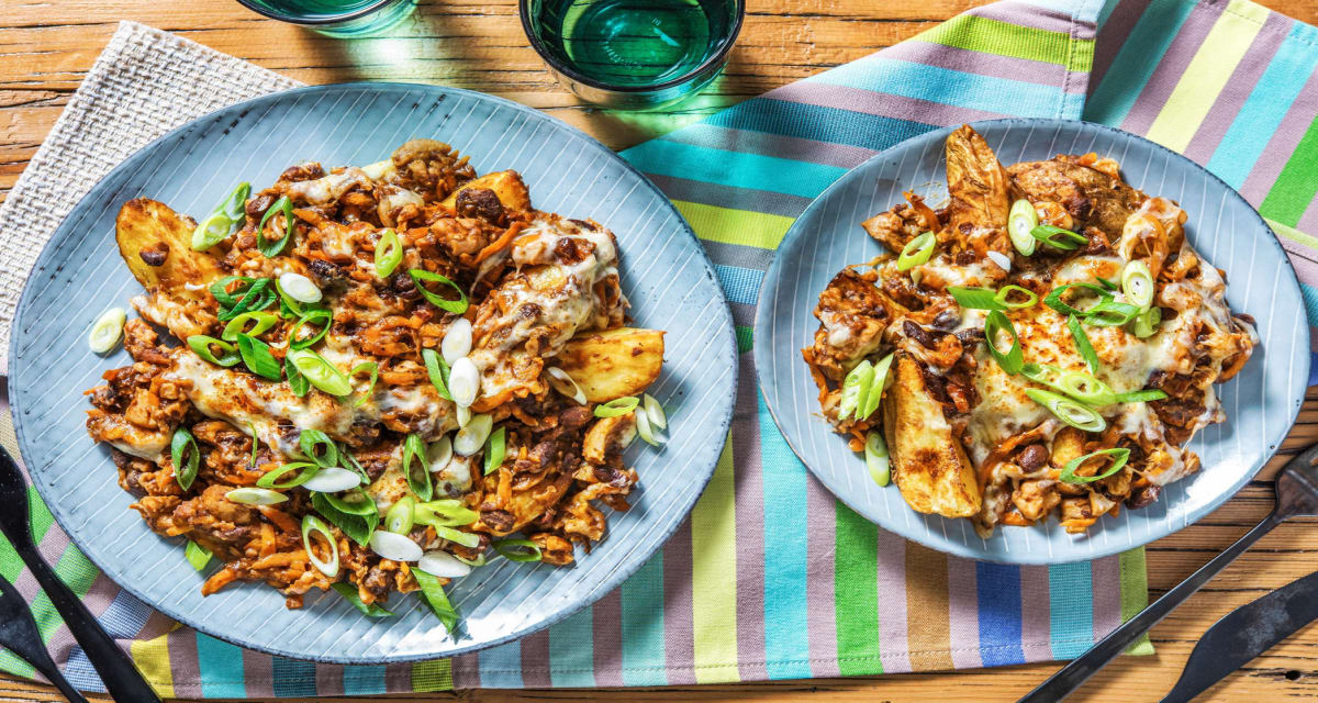 Bbq Chicken And Blackbean Loaded Wedges Recipe Hellofresh 2422