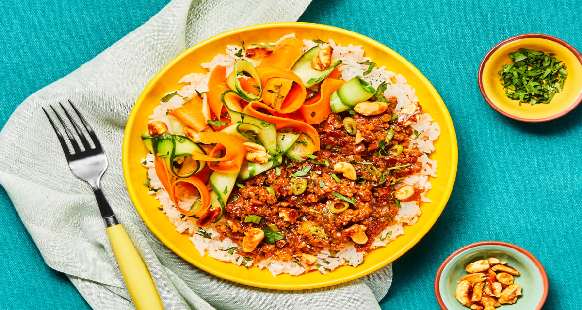 Soy Ginger Plant-Based Protein Bowls Protein that tastes like meat (without the meat)-image