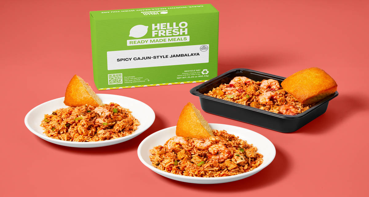 Spicy Cajun-Style Jambalaya & Honey Butter Cornbread 2 Servings | with Andouille Sausage, Shrimp & Fire Braised Chicken