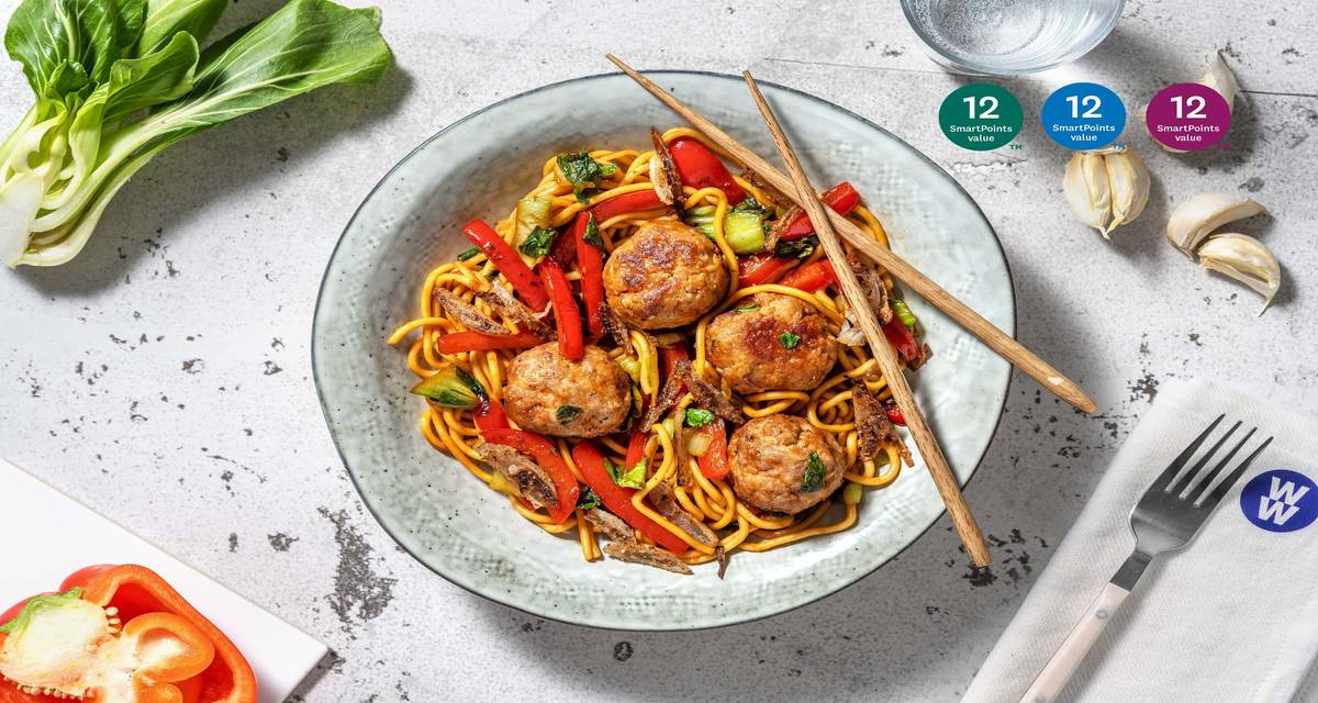 Spicy Szechuan Glazed Pork Meatballs Recipe HelloFresh