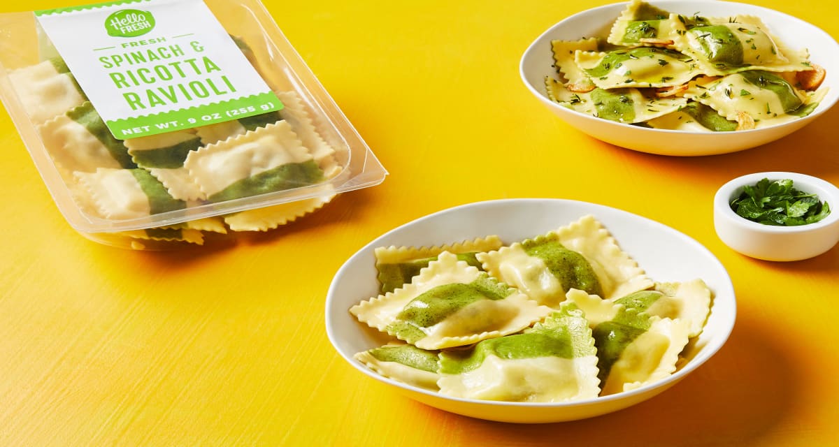 Spinach and Ricotta Ravioli Recipe | HelloFresh