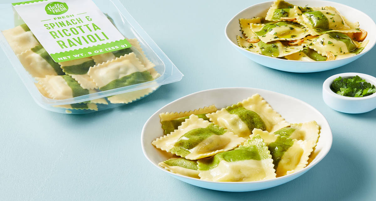 Spinach and Ricotta Ravioli Recipe HelloFresh