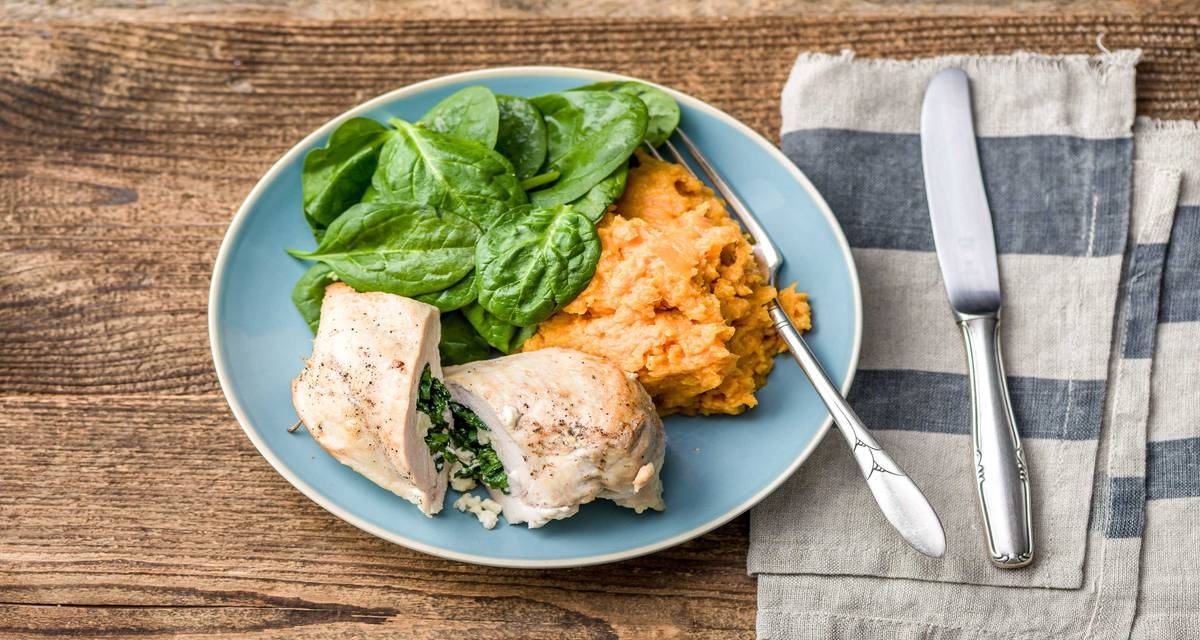 Spinach & Fetta Chicken Recipe HelloFresh