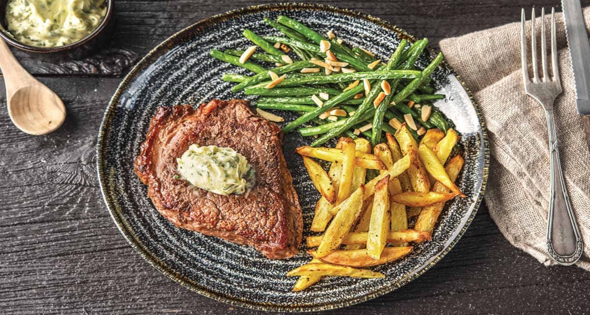Steak and GarlicParsley Butter Recipe HelloFresh