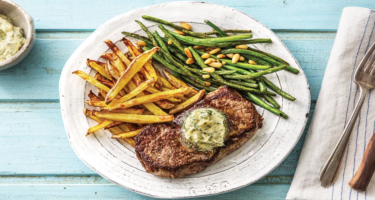 Steak Frites with Parsley Butter Recipe HelloFresh