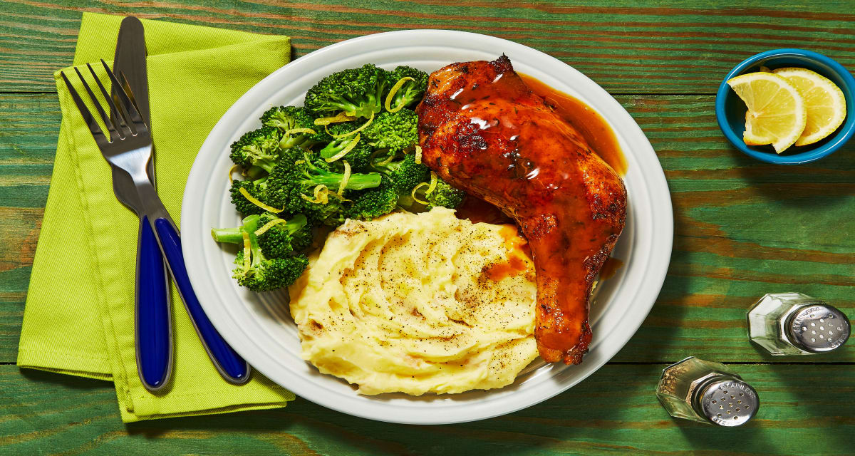 Sticky Honey Dijon Chicken Legs Recipe Hellofresh