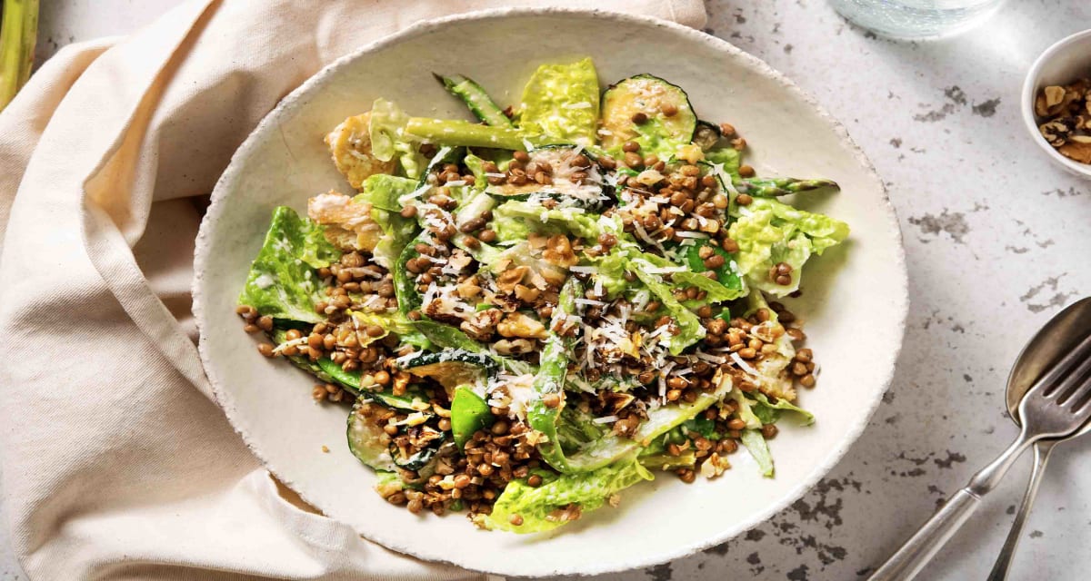 Green Lentil Caesar Salad Recipe HelloFresh