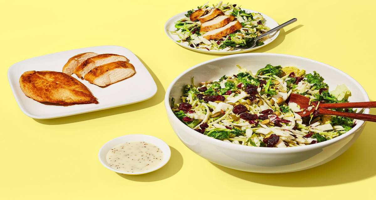 Sweet Kale Salad & Fully Cooked Chicken Mealtime in minutes. | 2 Servings