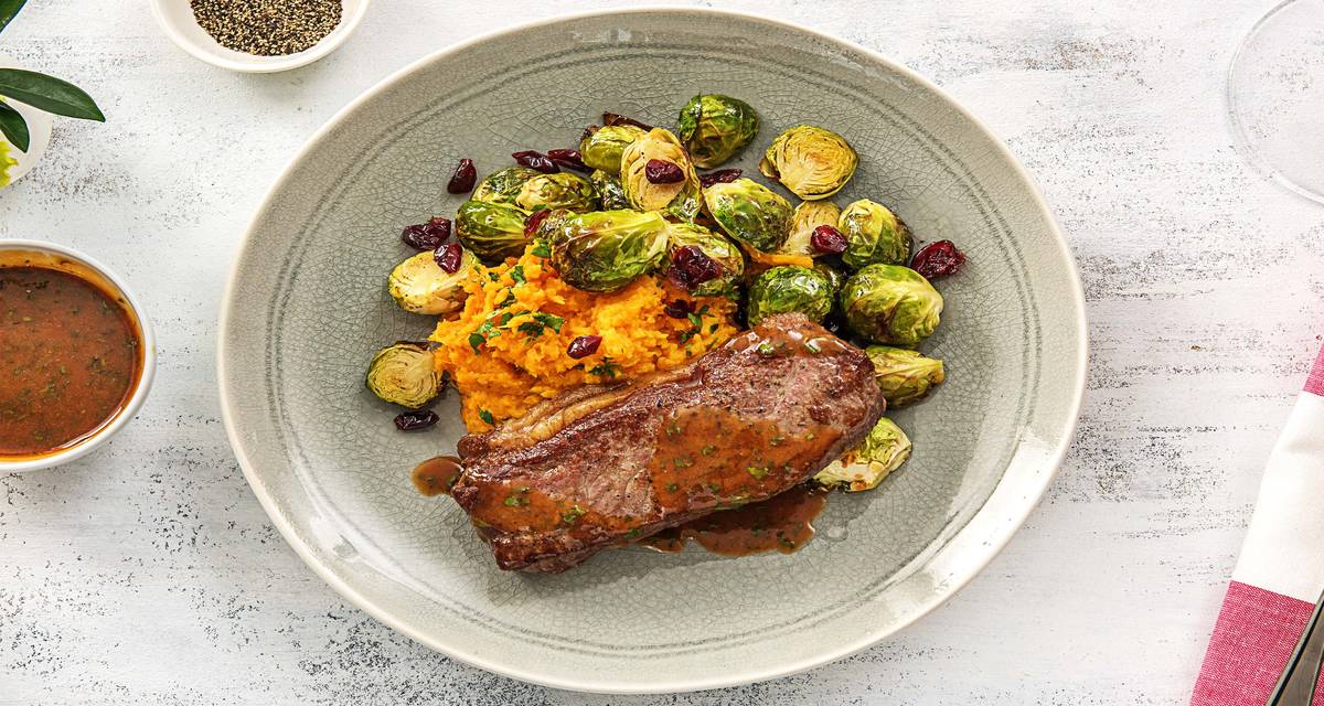 Sheet Pan Roasted Sweet Potatoes And Brussel Sprouts Sheet Pan