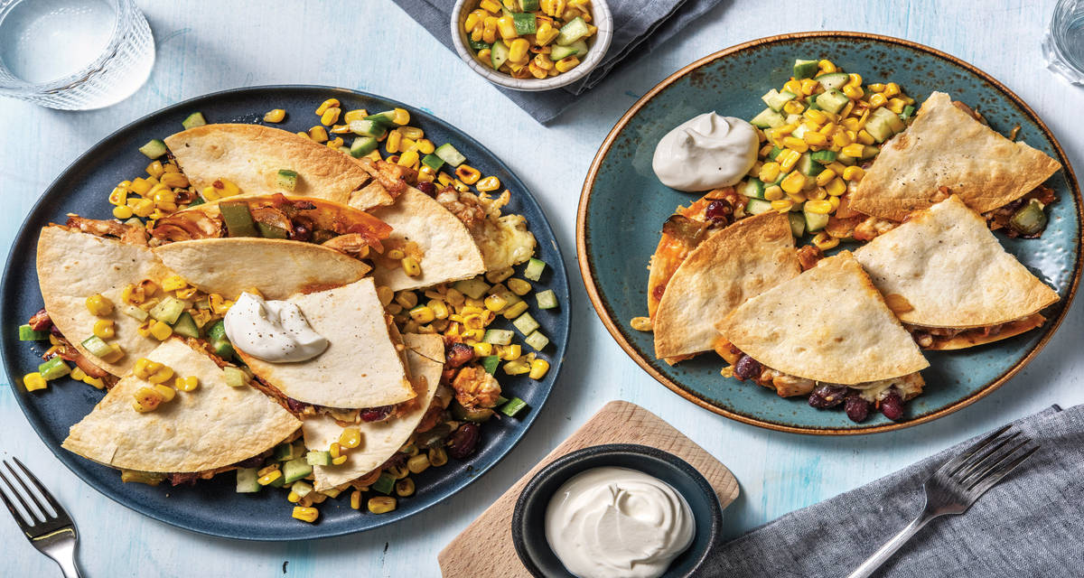 TexMex BBQ Chicken Quesadillas Recipe HelloFresh