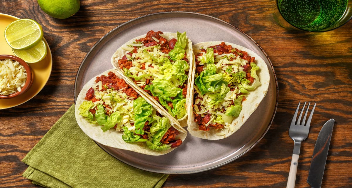 Tex-Mex Tacos with Lettuce & Cheese Recipe | HelloFresh