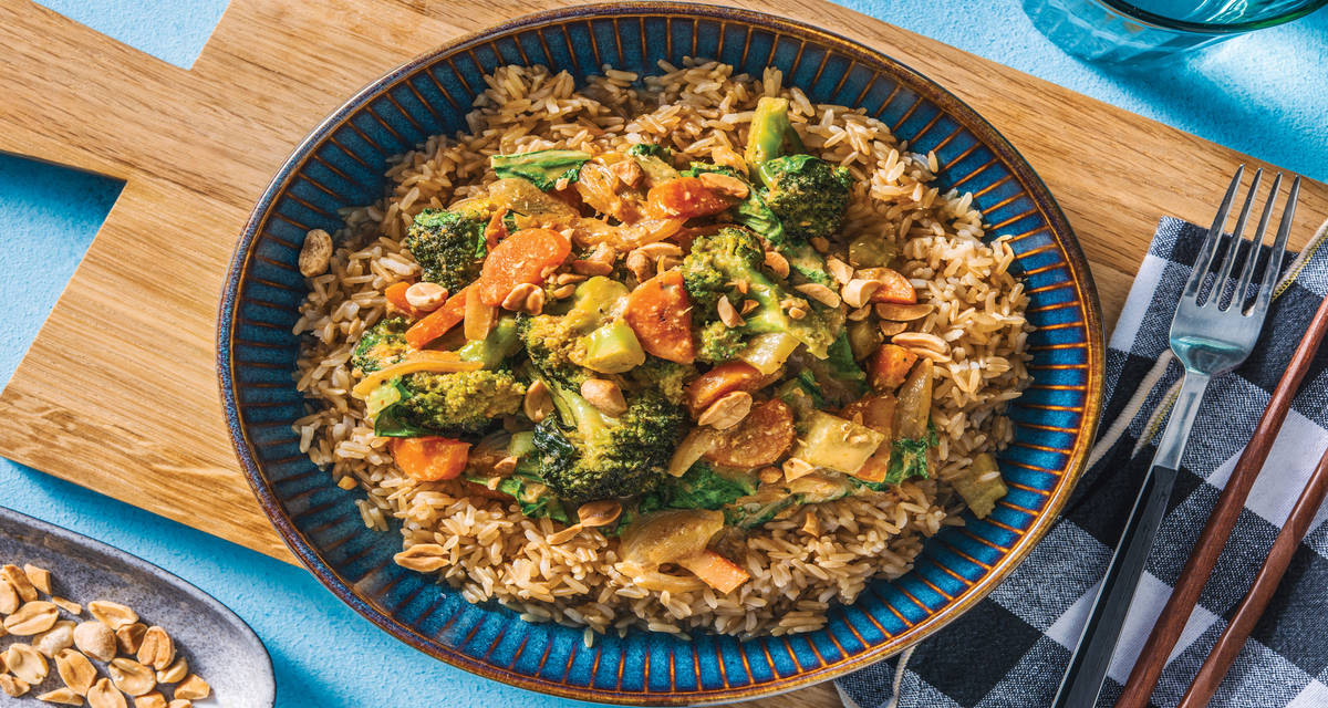 Thai Veggie Curry with Rice Recipe HelloFresh