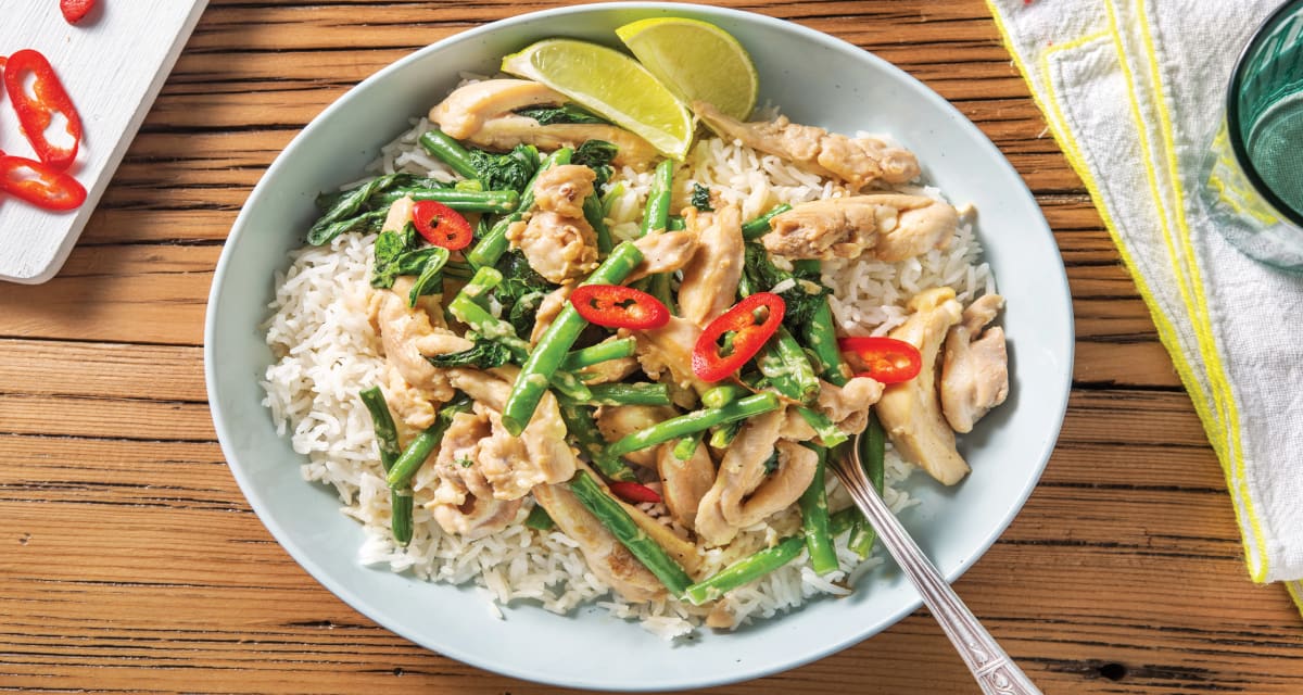 Thai Lemongrass And Coconut Chicken Recipe Hellofresh